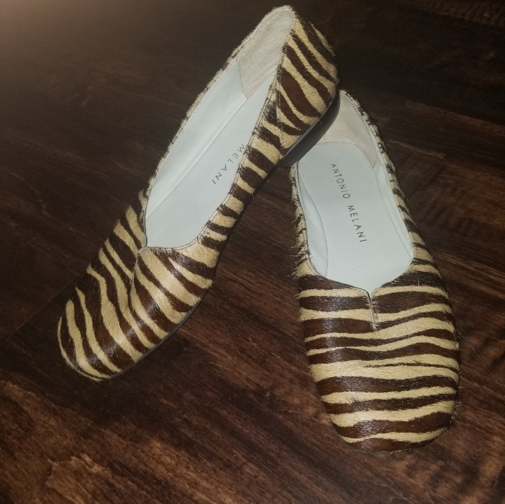Antonio Melania Faux Fur Flats
